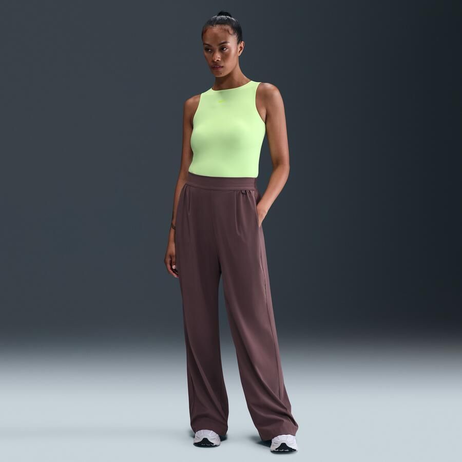 Nike Form tanktop-bodysuit voor dames Geel - Foto 4