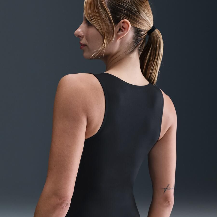 Nike Form tanktop-bodysuit voor dames Zwart - Foto 2
