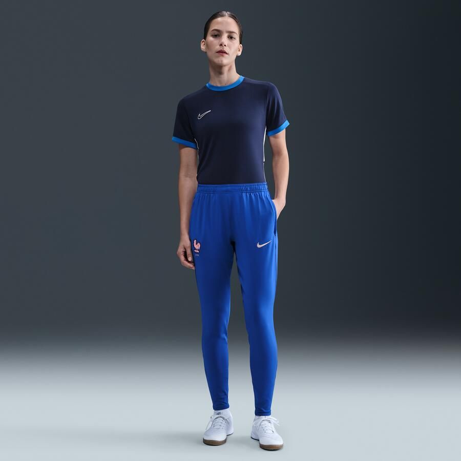 Nike Frankrijk Strike Dri-FIT knit voetbalbroek voor dames Blauw - Foto 4