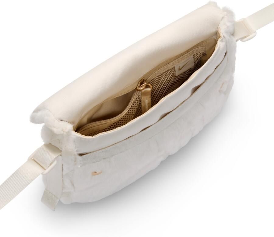 Nike Futura 365 crossbodytas van imitatiebont (1 liter) Grijs