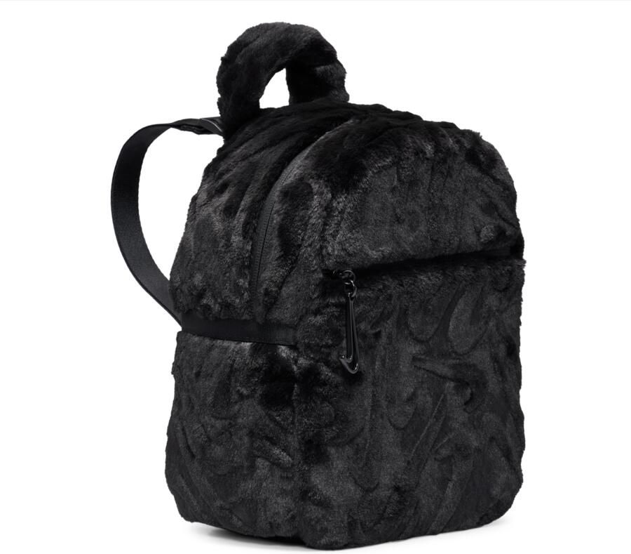 Nike Futura minirugzak van imitatiebont (6 liter) Zwart - Foto 3