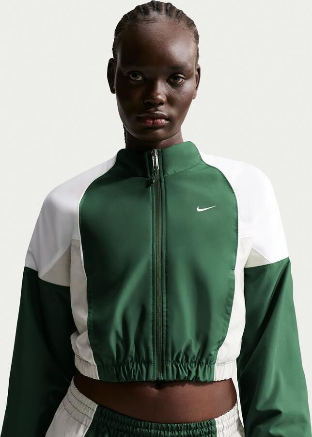 Nike gekormpen trainingsjack voor dames Groen - Foto 4