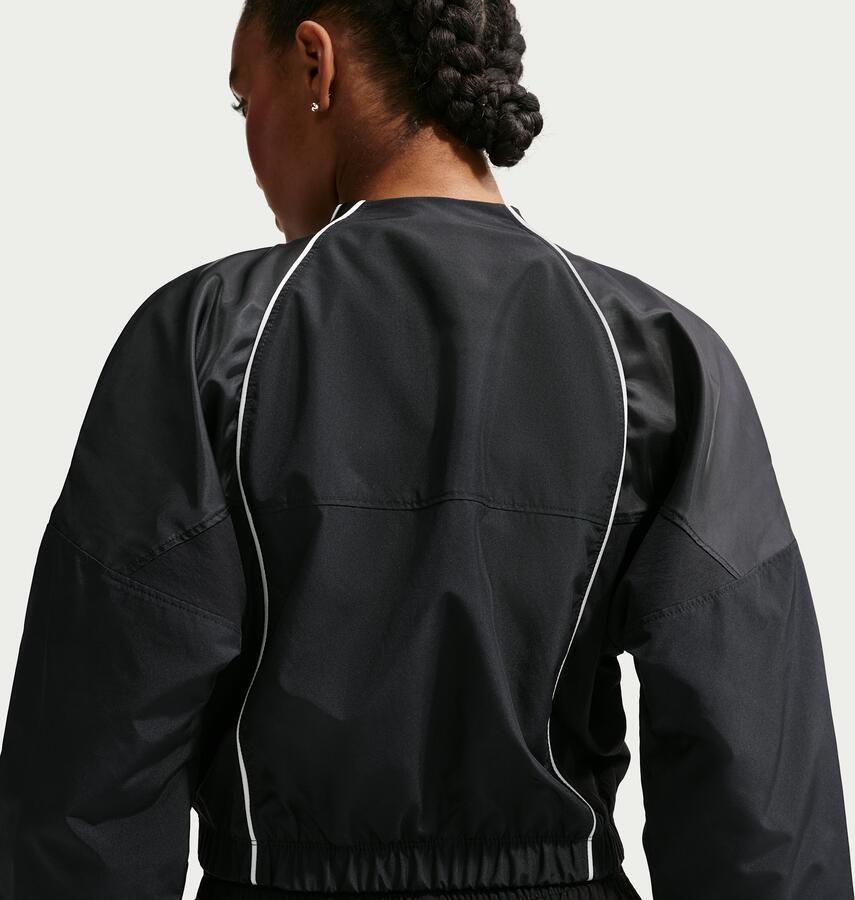 Nike gekormpen trainingsjack voor dames Zwart - Foto 3