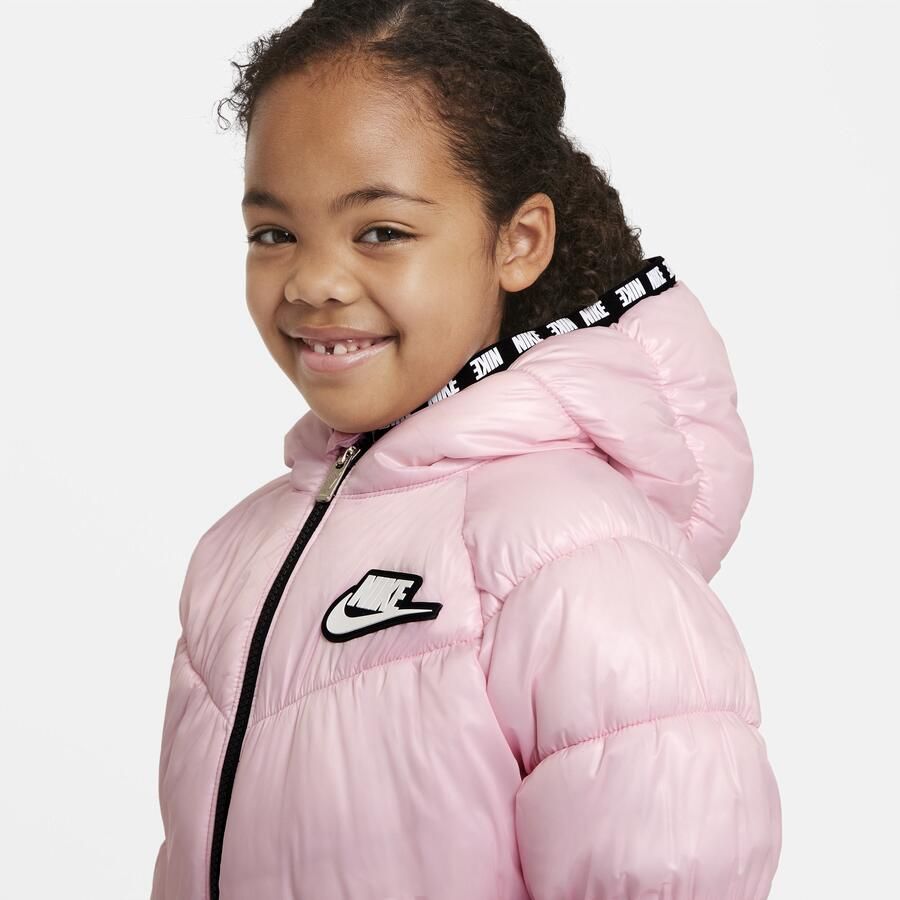 Nike Gewatteerd jack voor kleuters Roze