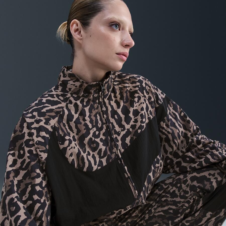 Nike Geweven damesjack met print Zwart - Foto 2