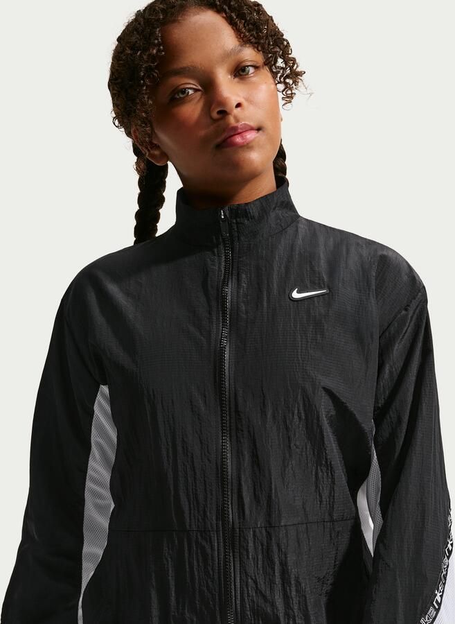 Nike geweven jack voor meisjes Zwart - Foto 4