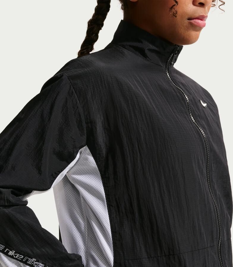 Nike geweven jack voor meisjes Zwart - Foto 3
