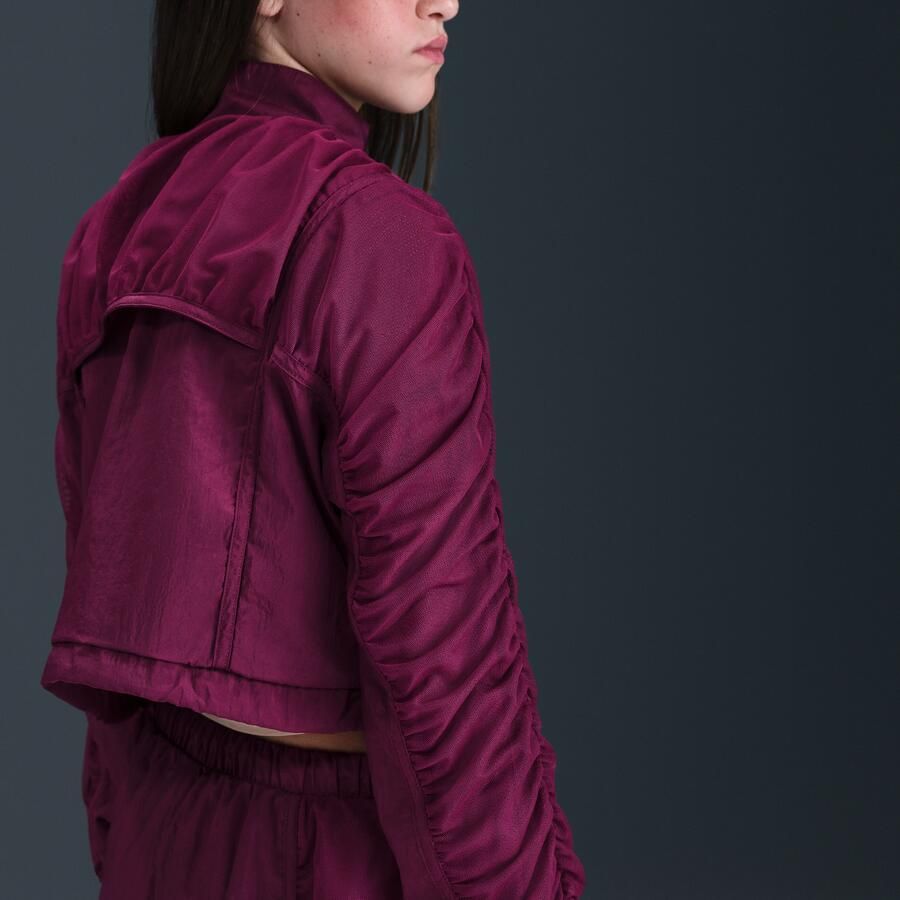 Nike geweven meisjesjack Rood