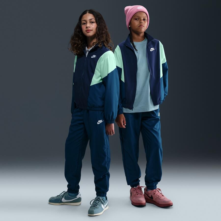 Nike Geweven trainingspak voor kids Blauw - Foto 4