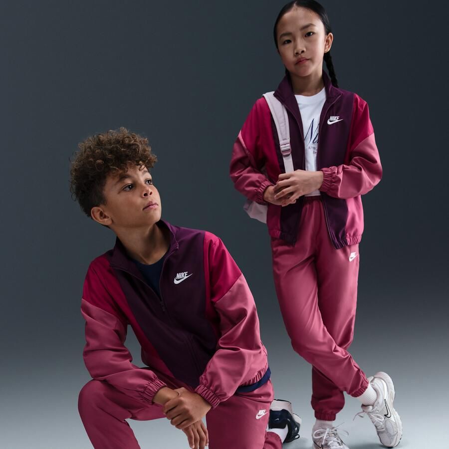 Nike Geweven trainingspak voor kids Paars - Foto 4