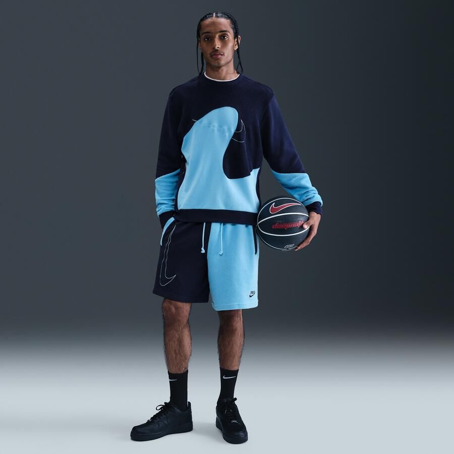 Nike Giannis Standard Issue basketbalshirt met ronde hals voor heren Blauw - Foto 3