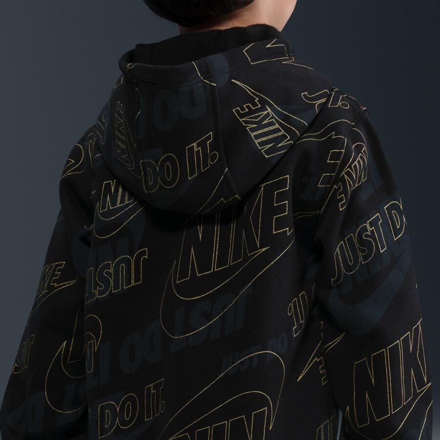 Nike Glow With Me tweedelige lichte fleeceset voor kleuters Zwart - Foto 2