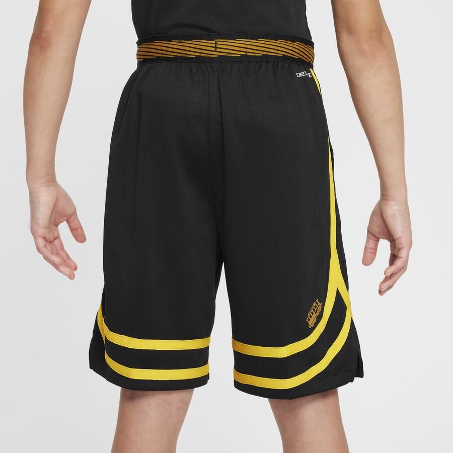 Nike Golden State Warriors 2023 24 City Edition Dri-FIT Swingman NBA-kindershorts Zwart