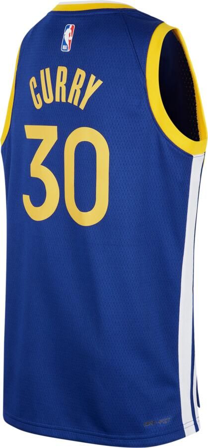 Nike Golden State Warriors 2023 24 Icon Edition Swingman NBA-jersey voor kids Blauw - Foto 3