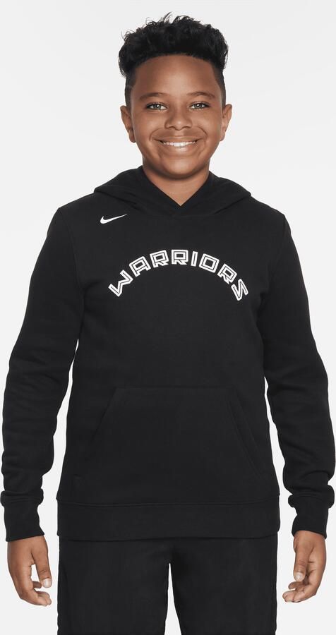 Nike Golden State Warriors City Edition NBA-fleecehoodie voor kids Zwart - Foto 3