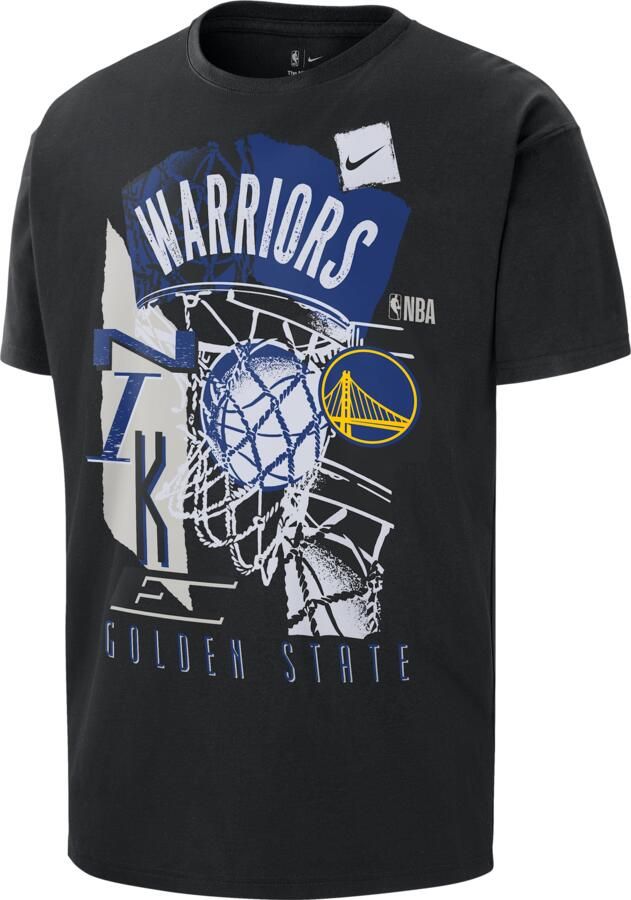 Nike Golden State Warriors Courtside NBA vintage shirt voor heren Zwart - Foto 2