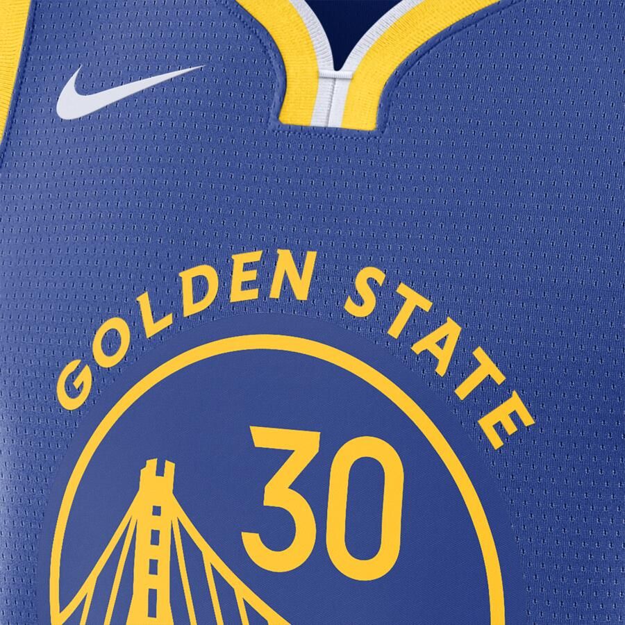 Nike Golden State Warriors Icon Edition Dri-FIT Swingman NBA-jersey voor heren Blauw - Foto 5