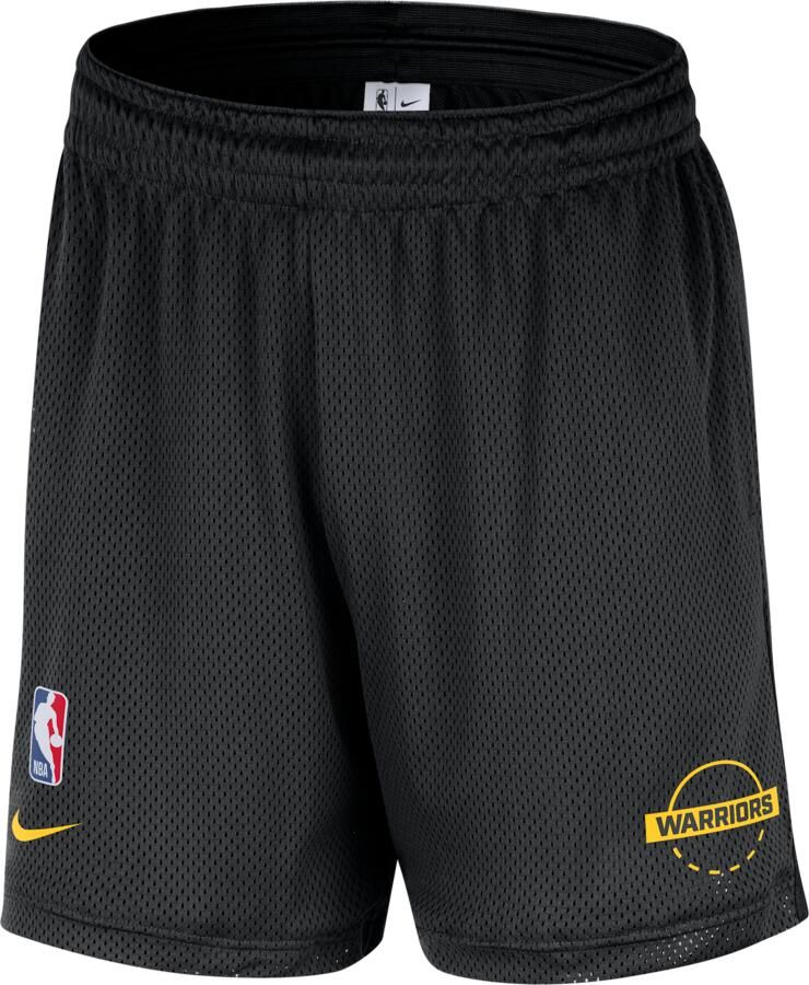 Nike Golden State Warriors NBA-herenshorts met mesh Zwart - Foto 3