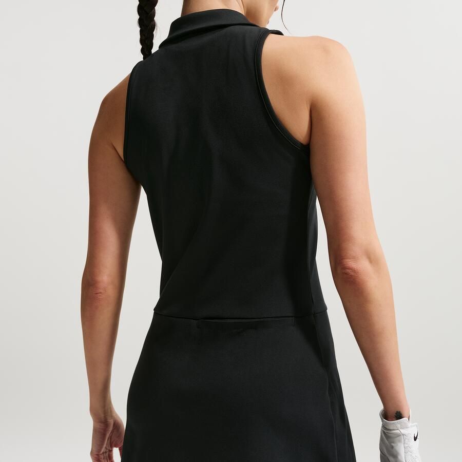 Nike Golf Club ongevoerde Dri-FIT golfjurk voor dames Zwart