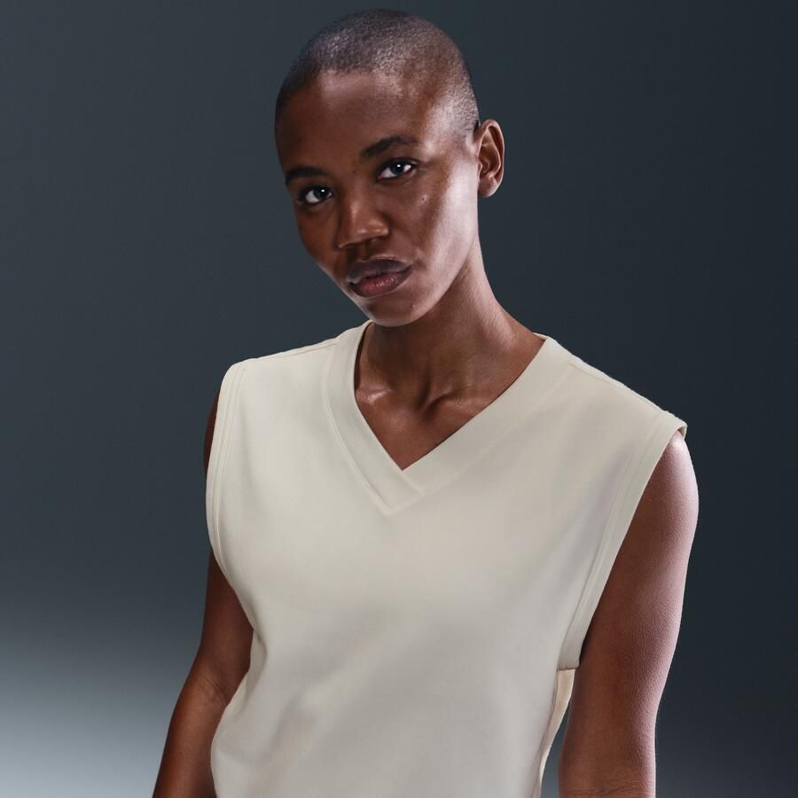 Nike golfbodywarmer met V-hals voor dames Wit - Foto 4