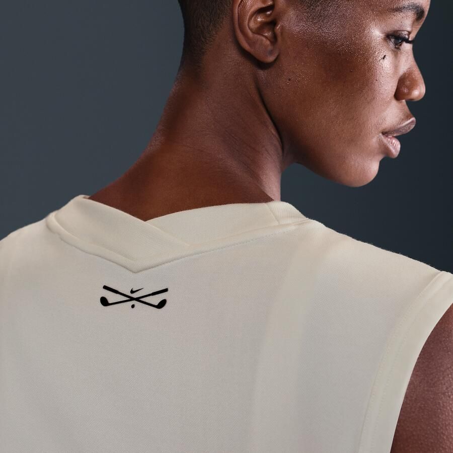 Nike golfbodywarmer met V-hals voor dames Wit