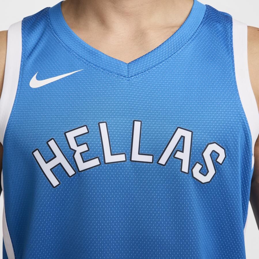 Nike Griekenland Limited Road Basketbaljersey voor heren Blauw - Foto 2