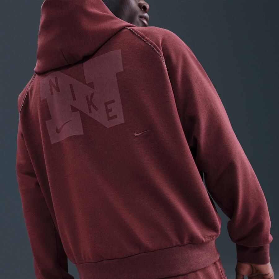 Nike Gym Heritage Dri-FIT fleece trainingstop voor heren Rood