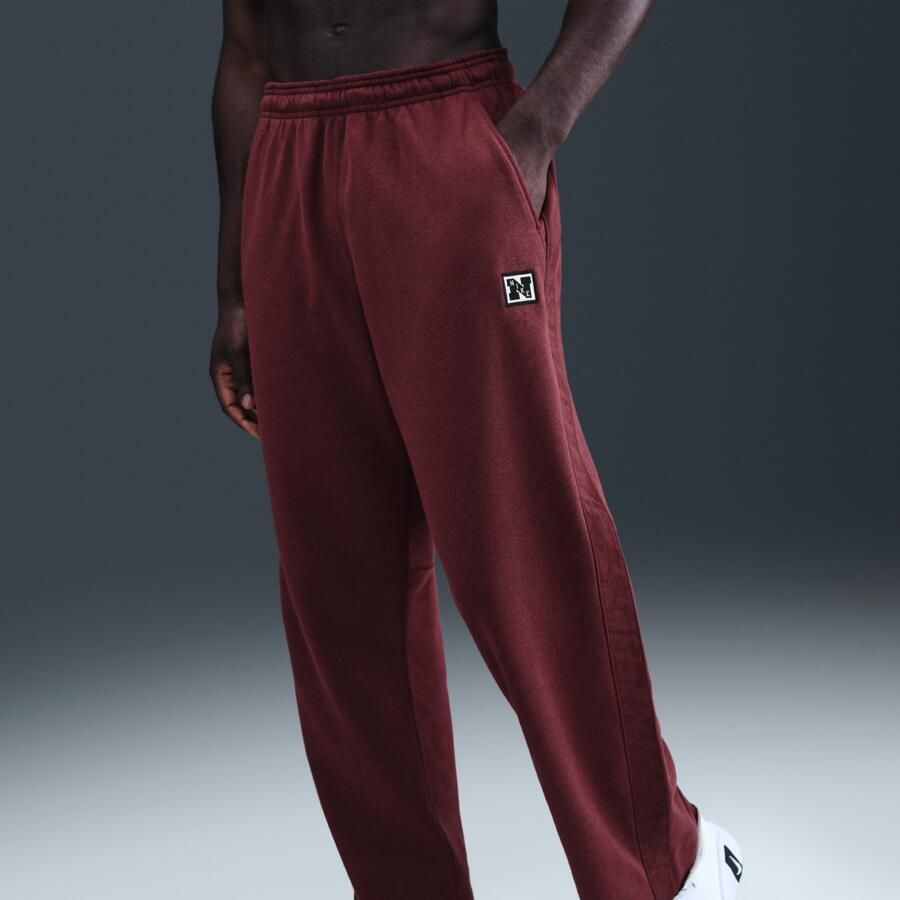 Nike Gym Heritage Dri-FIT trainingsbroek van fleece voor heren Rood