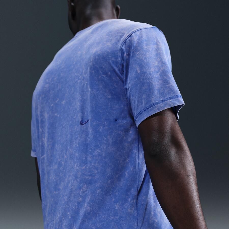 Nike Gym Heritage Dri-FIT trainingstop met korte mouwen voor heren Blauw