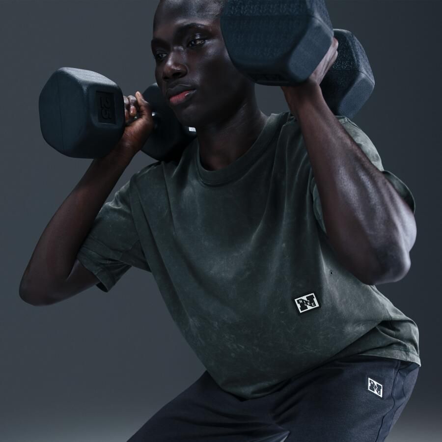 Nike Gym Heritage Dri-FIT trainingstop met korte mouwen voor heren Groen - Foto 2