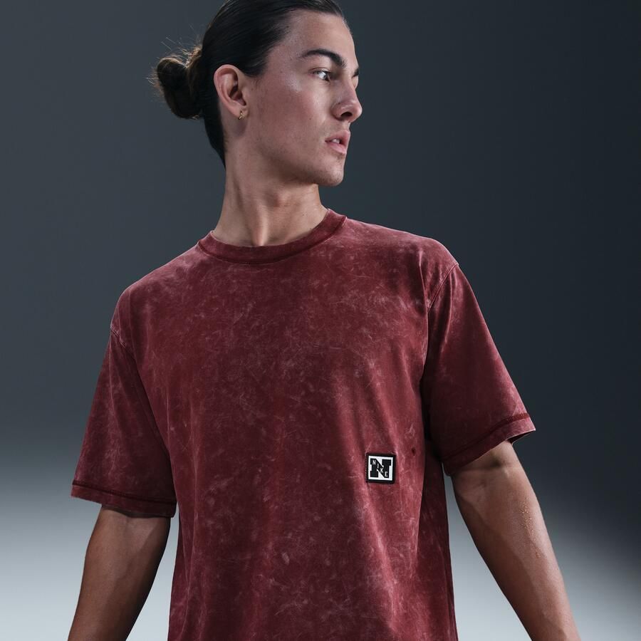 Nike Gym Heritage Dri-FIT trainingstop met korte mouwen voor heren Rood - Foto 4