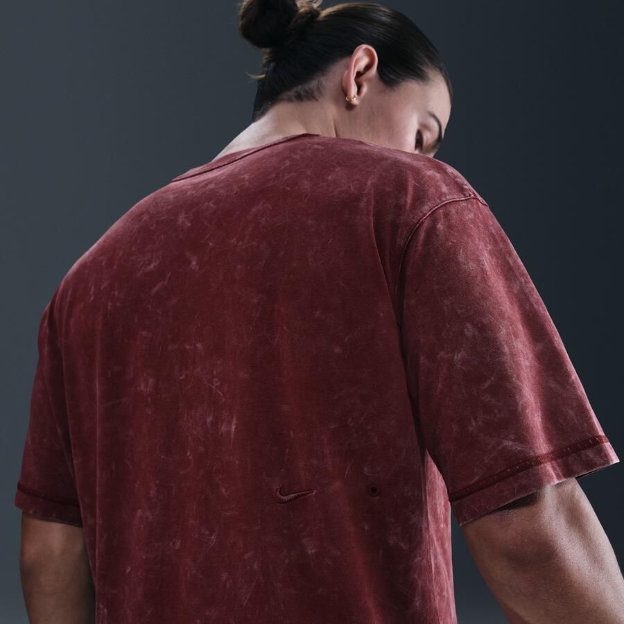 Nike Gym Heritage Dri-FIT trainingstop met korte mouwen voor heren Rood