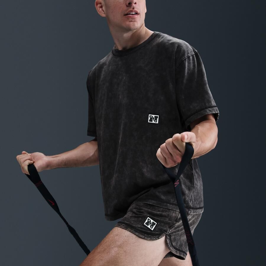 Nike Gym Heritage Dri-FIT trainingstop met korte mouwen voor heren Zwart - Foto 2