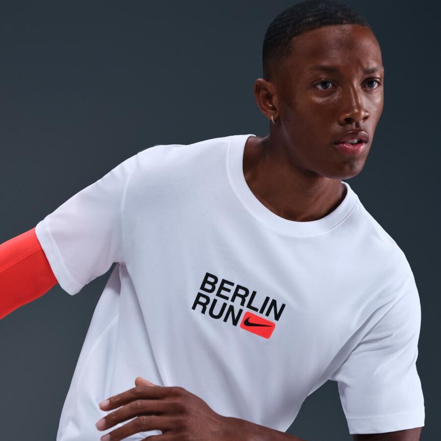 Nike hardloopshirt met korte mouwen en Dri-FIT voor heren Wit - Foto 2