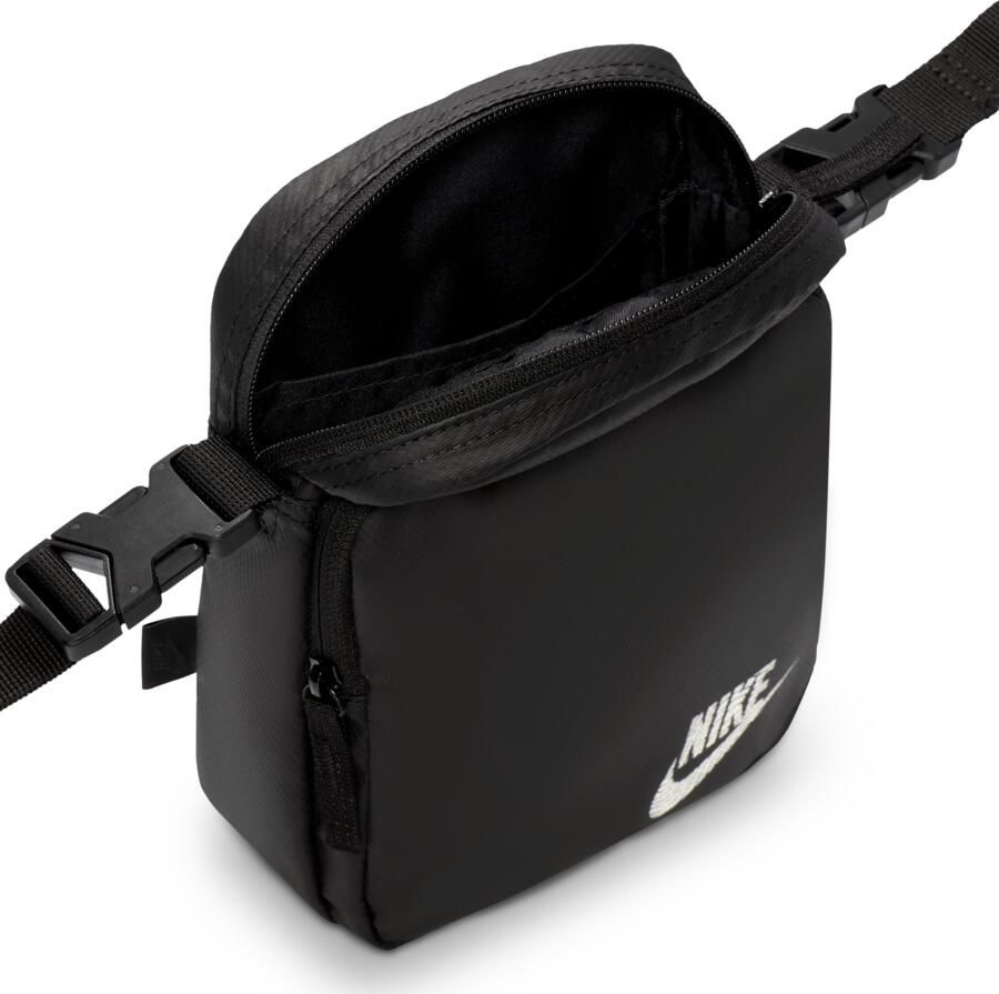 Nike Heritage crossbodytas (4 liter) Zwart