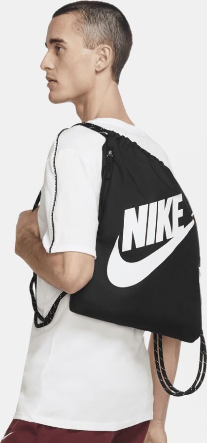 Nike Heritage Tas met trekkoord (13 liter) Zwart - Foto 5