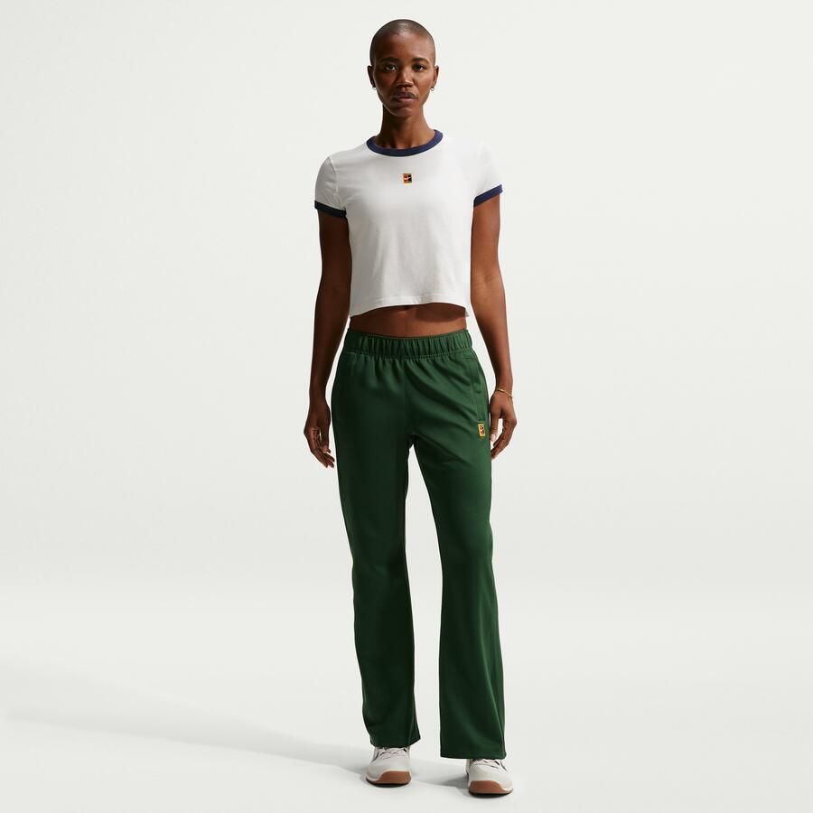 Nike Heritage tennisshirt met korte mouwen voor dames Wit - Foto 2