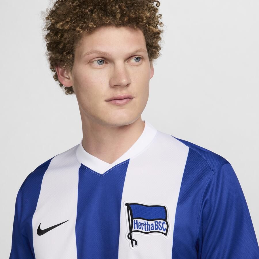 Nike Hertha BSC 2024 25 Stadium Thuis Dri-FIT replica voetbalshirt voor heren Blauw