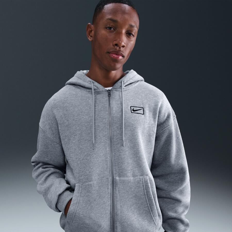 Nike Hoodie met rits voor heren Grijs - Foto 4