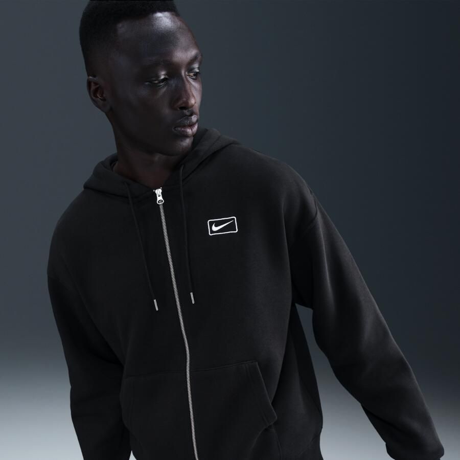 Nike Hoodie met rits voor heren Zwart - Foto 4