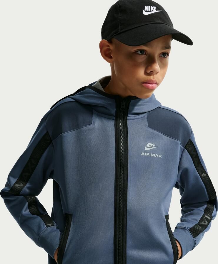 Nike Hoodie met rits voor kids Blauw - Foto 4