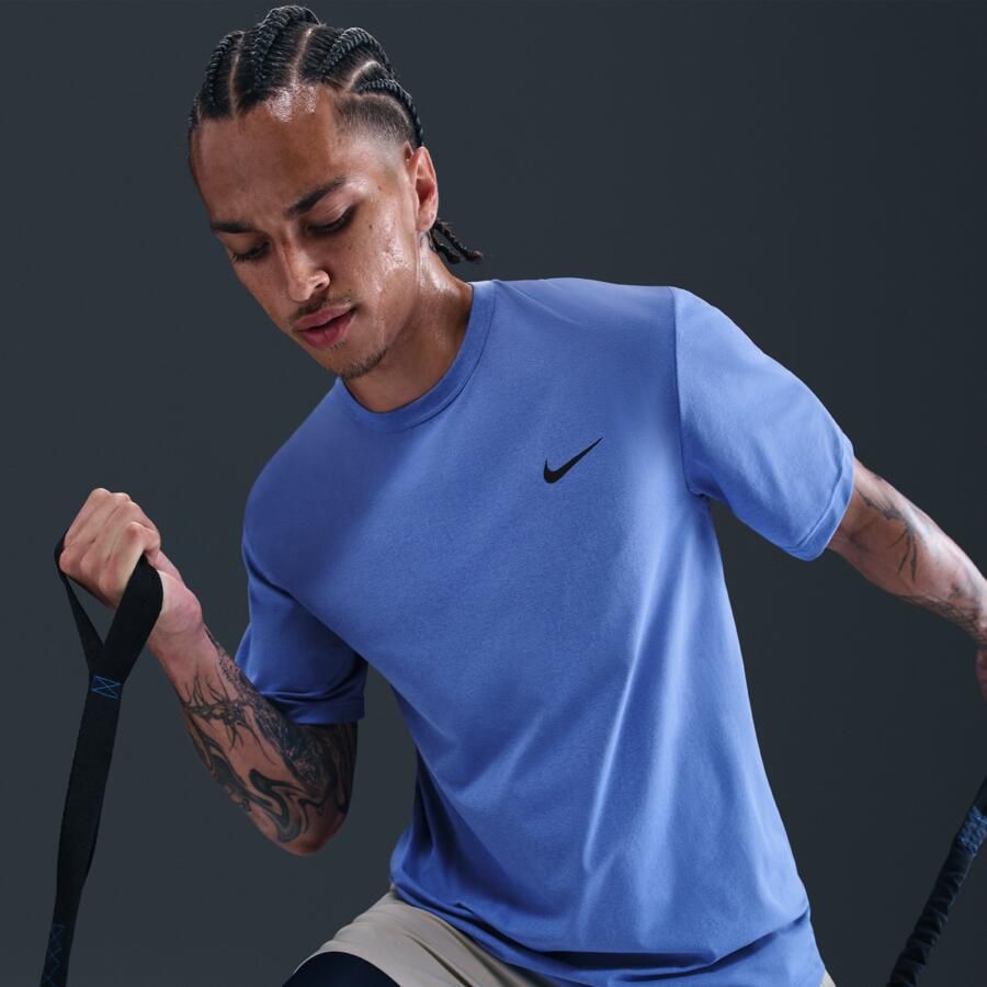 Nike Hyverse Dri-FIT UV multifunctionele herentop met korte mouwen Blauw - Foto 2