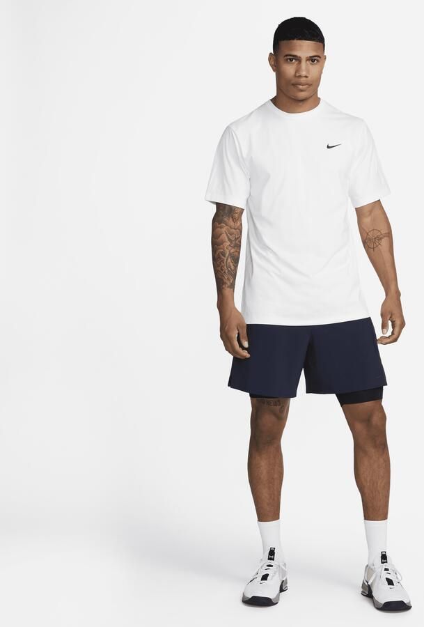 Nike Hyverse Dri-FIT UV multifunctionele herentop met korte mouwen Wit - Foto 3
