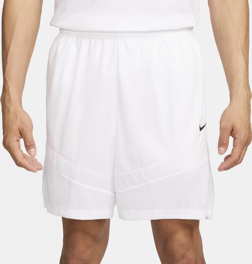 Nike Icon Dri-FIT basketbalshorts voor heren (21 cm) Wit - Foto 4