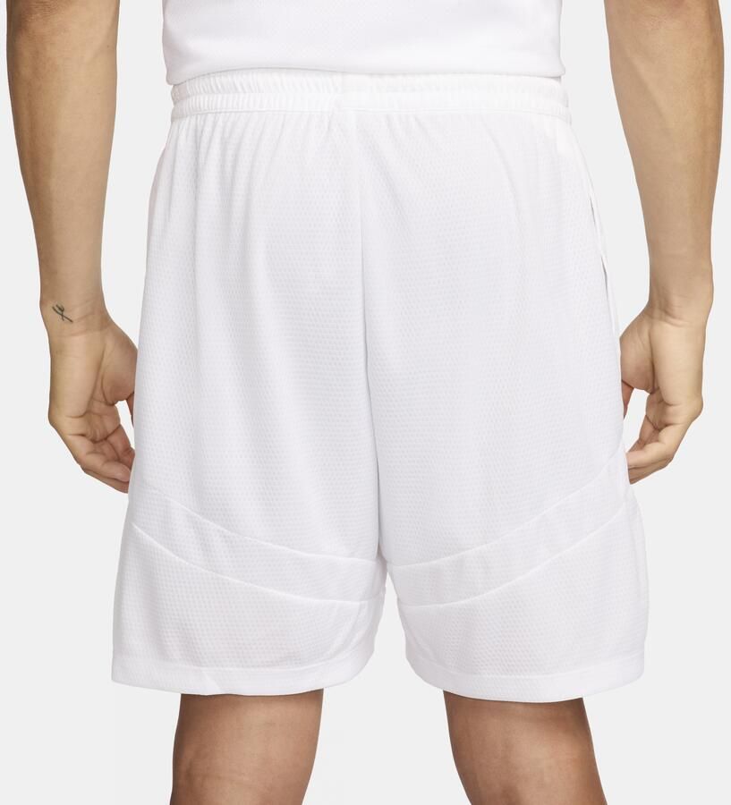 Nike Icon Dri-FIT basketbalshorts voor heren (21 cm) Wit - Foto 2