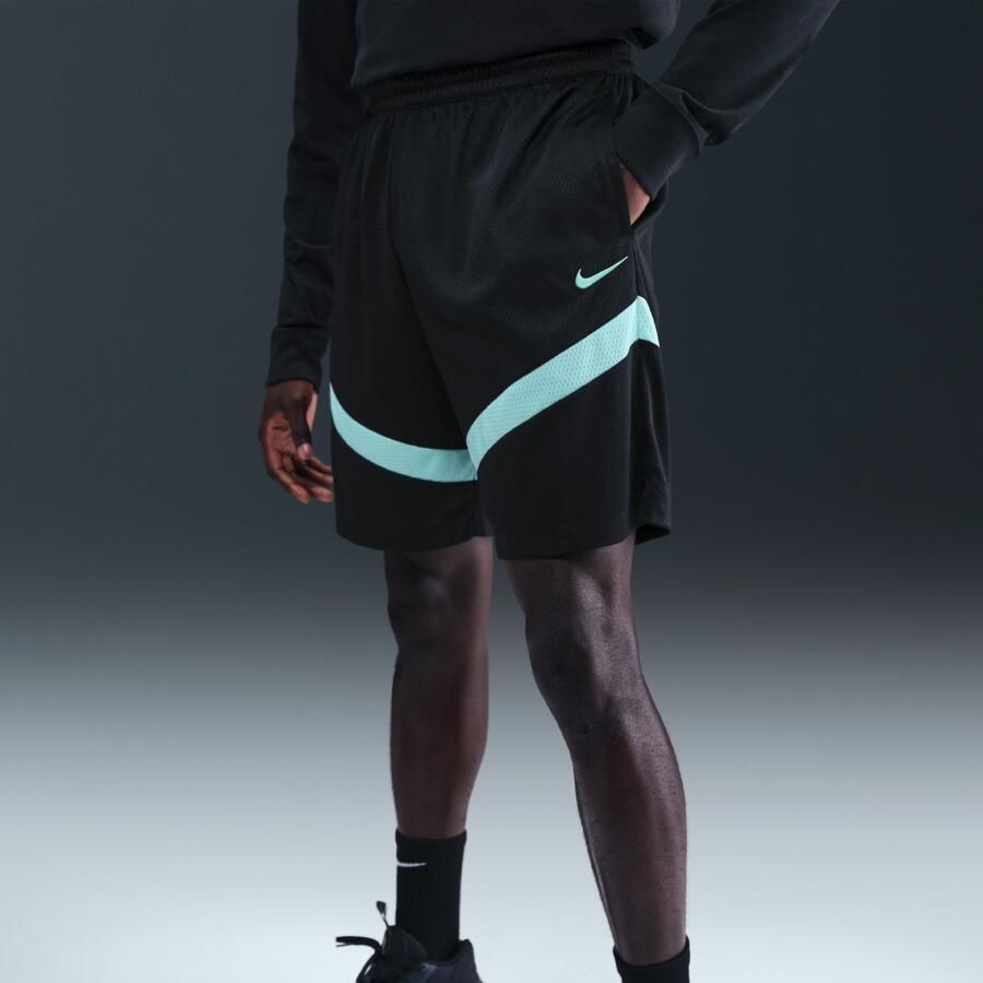 Nike Icon Dri-FIT basketbalshorts voor heren (21 cm) Zwart
