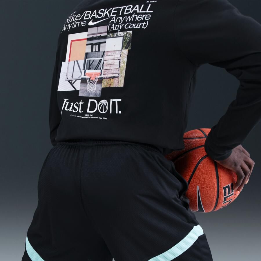 Nike Icon Dri-FIT basketbalshorts voor heren (21 cm) Zwart - Foto 2