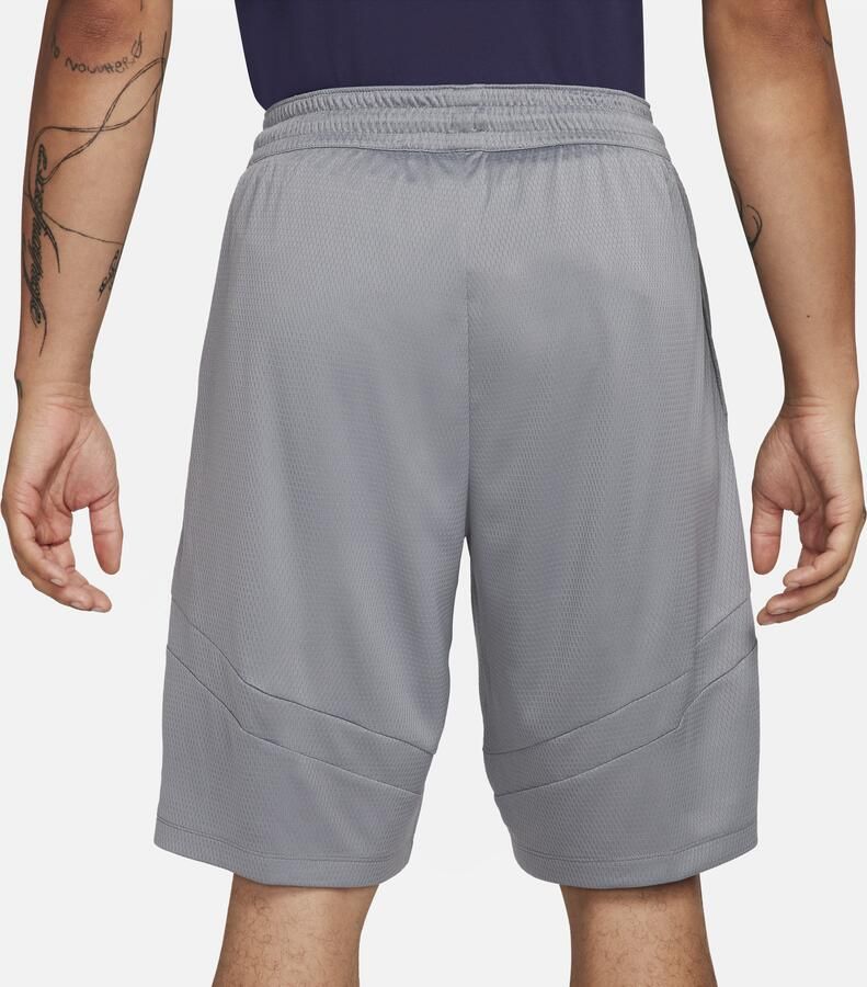 Nike Icon Dri-FIT basketbalshorts voor heren (28 cm) Grijs - Foto 2