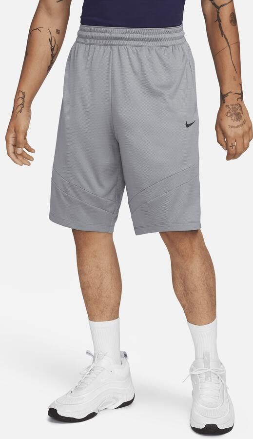 Nike Icon Dri-FIT basketbalshorts voor heren (28 cm) Grijs - Foto 3