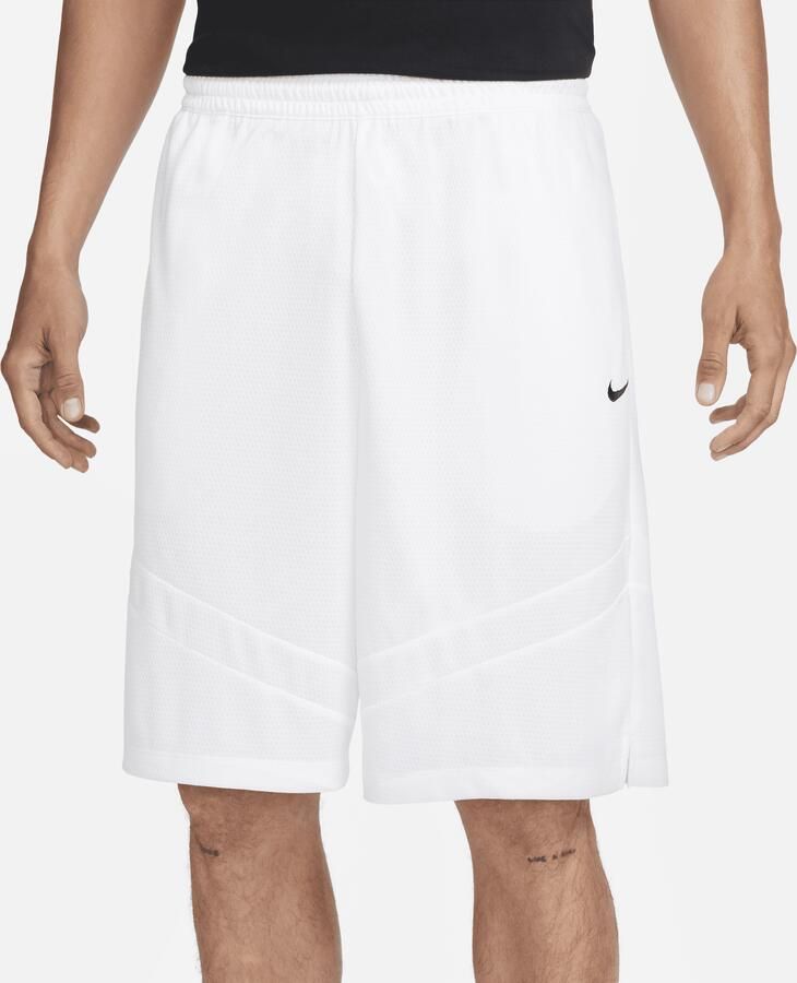 Nike Icon Dri-FIT basketbalshorts voor heren (28 cm) Wit - Foto 4
